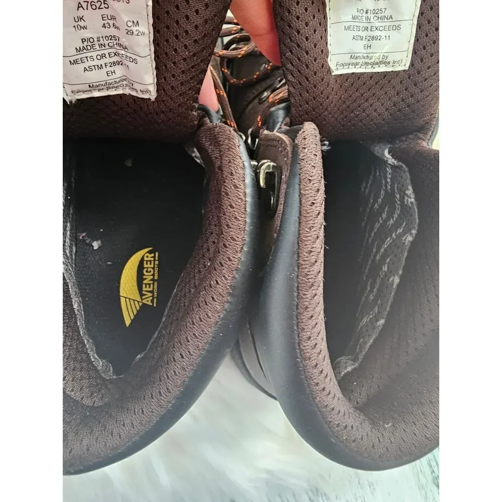 Avenger work boots brown size 11w